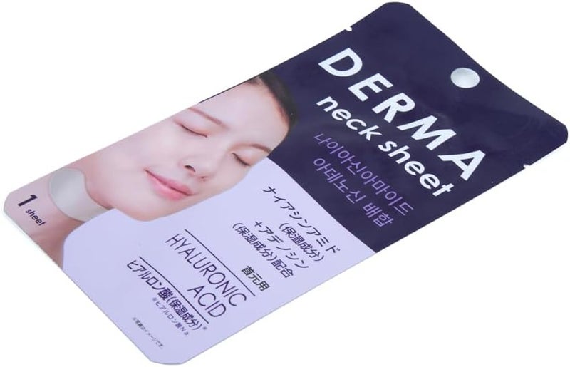 Derma Hyaluronic Acid Neck Sheet | Hydrating Neck Mask for Moisturizing Skin Care - Image 3